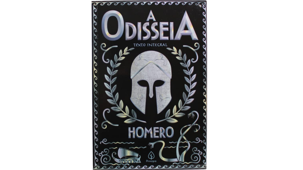 A Odisseia: capa da obra-prima de Homero Capa do livro A Odisseia, de Homero, clássico da literatura grega sobre a jornada de Odisseu.